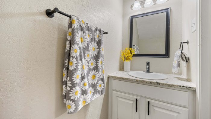 Apartment Bathroom at The Pinnacle Apartments